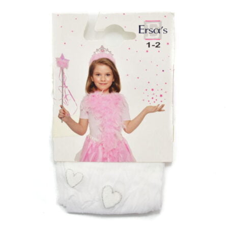 Παιδικό Καλσόν Λευκό με Καρδιές