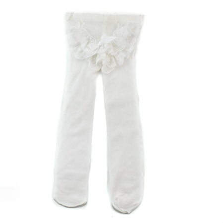 Βρεφικό Καλσόν με Δαντέλα Λευκό 3-6 μηνών