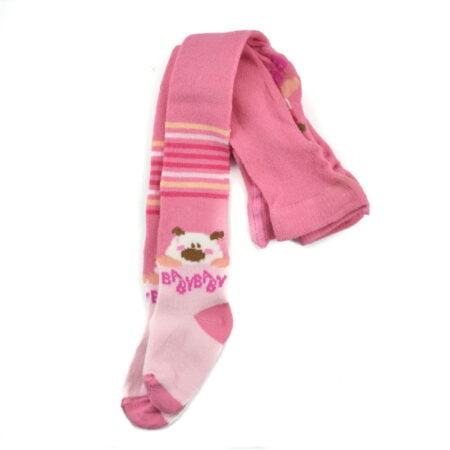 Βρεφικό Καλσόν Ροζέ Αρκουδάκι