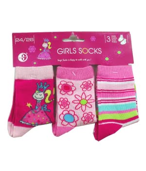 Σετ 3 Καλτσάκια Φούξια Παραμύθι