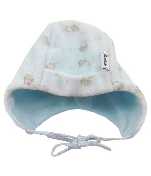 Σκουφάκι Βελουτέ Νεογέννητου Σιέλ