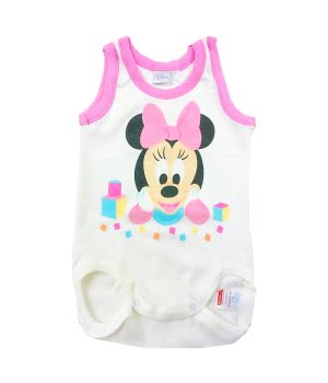 Φορμάκι Αμάνικο Baby Minie Λευκό