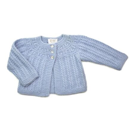 Βρεφική Ζακέτα Σιέλ Πλεκτή