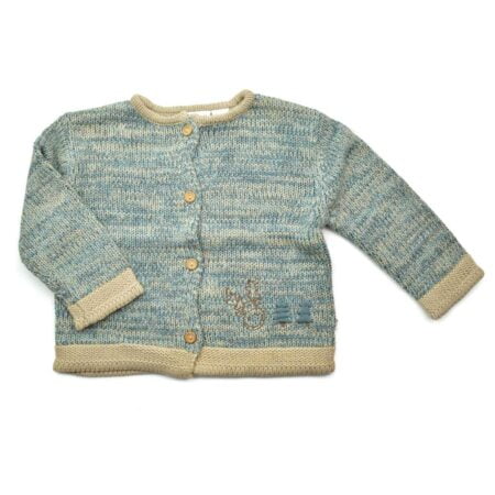 Βρεφική Ζακέτα Τυρκουάζ Πλεκτή