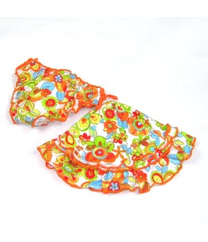 Μαγιό με  Ασορτί Καπέλο