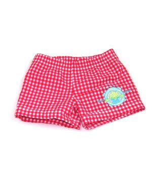 Παιδικό Μαγιό Καρώ Κόκκινο