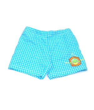 Μαγιό Καρώ Γαλάζιο