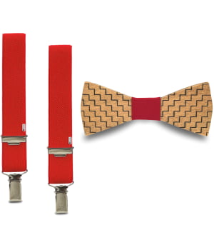 Παπιγιόν Παιδικό & Τιράντες Dionysos Κόκκινο