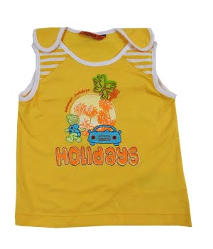 Αμάνικο Μπλουζάκι Κίτρινο Κίτρινο