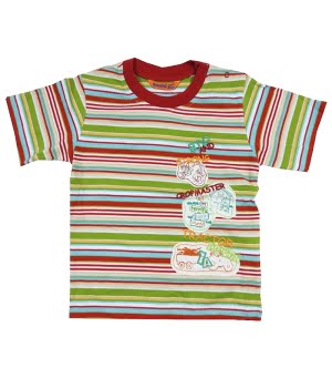 T-shirt Ριγέ Κόκκινο