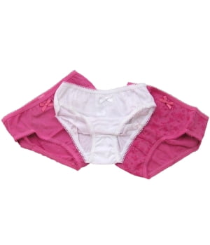 Σετ 3 Εσώρουχα για Κοριτσάκι Φούξια
