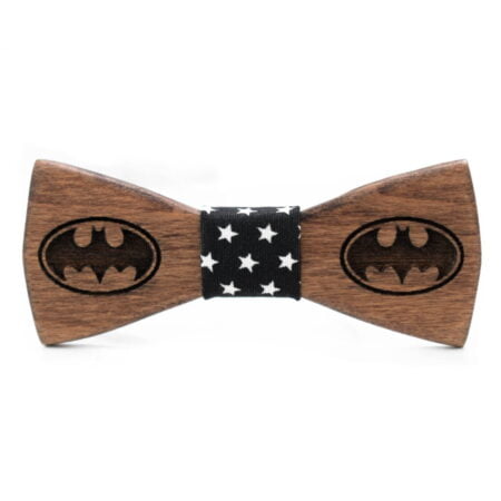 Παιδικό Ξύλινο Παπιγιόν Batman Μαύρο