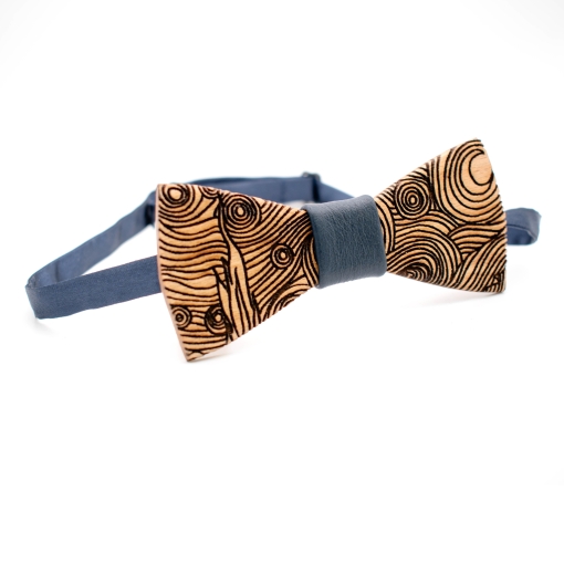 Ξύλινο Παπιγιόν Ανδρικό Starry Night Art Line - Image 2