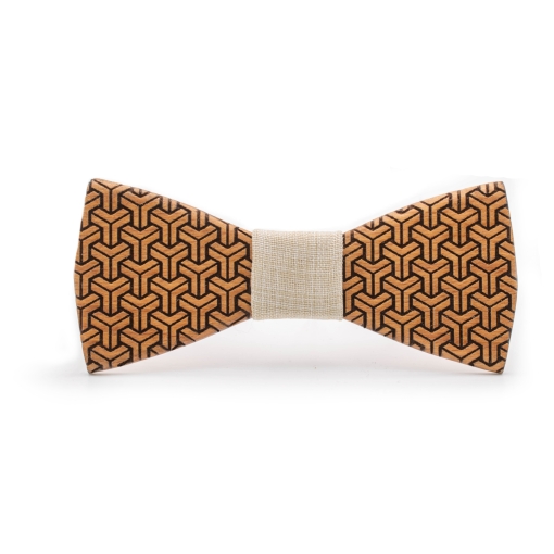 Ανδρικό Ξύλινο Παπιγιόν 3D - Image 2