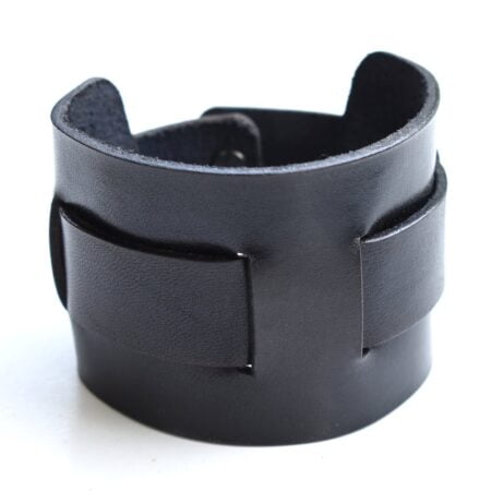 Δερμάτινο Περικάρπιο Μαύρο