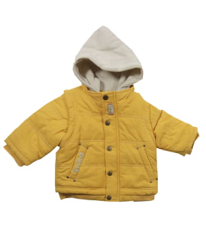 Μπουφάν Βρεφικό 2 σε 1 Κίτρινο