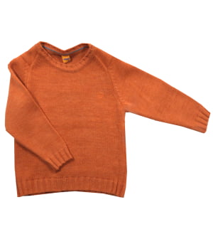 Πλεκτό Πουλόβερ Πορτοκαλί