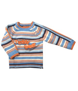 Πουλόβερ Βρεφικό Ριγέ Γαλάζιο