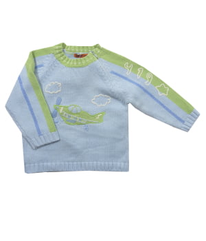 Πλεκτό Πουλοβεράκι Σιέλ