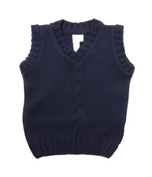 Γιλέκο Μπλε Πλεκτό