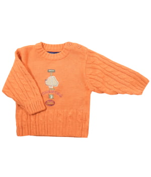 Πουλόβερ Πλεκτό Πορτοκαλί