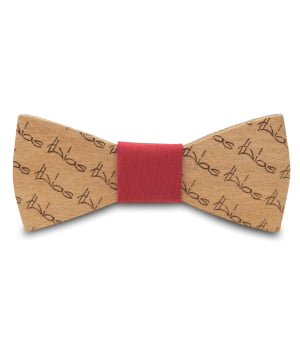 Ξύλινο Παπιγιόν Παιδικό Με Χαραγμένο Όνομα Κόκκινο