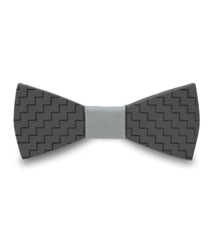 Ξύλινο Παπιγιόν Παιδικό ZigZag Grey/Grey