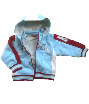 Ζακέτα Φούτερ Διπλής Όψης Γαλάζιο