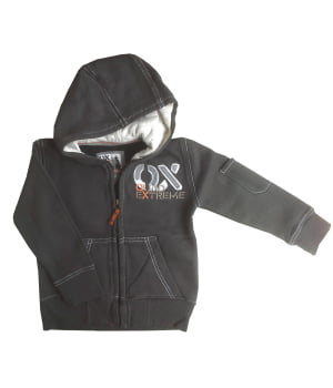 Ζακέτα Φούτερ με Κουκούλα Γκρι