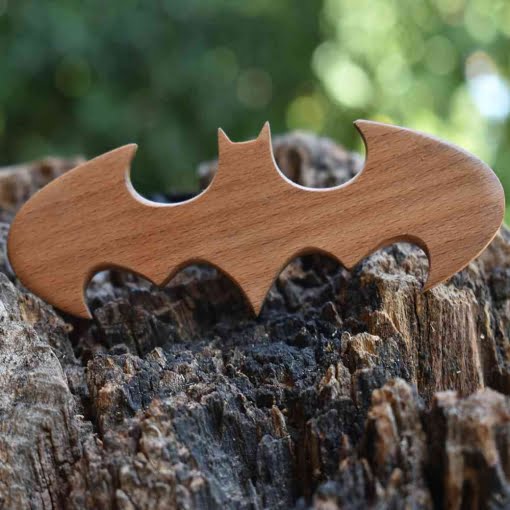 Ανδρικό Ξύλινο Παπιγιόν Batman - Image 2