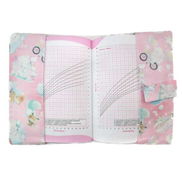 Κάλυμμα για Βιβλιάριο Υγείας Παιδιού Ελεφαντάκια - Image 2