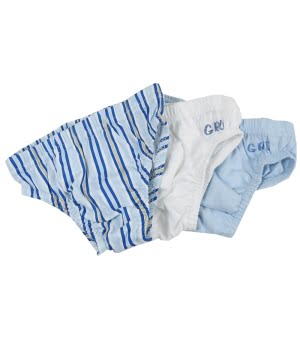 Σετ 3 Σλιπ Γαλάζιο