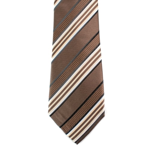 Γραβάτα Καφέ Ρίγες - Image 2