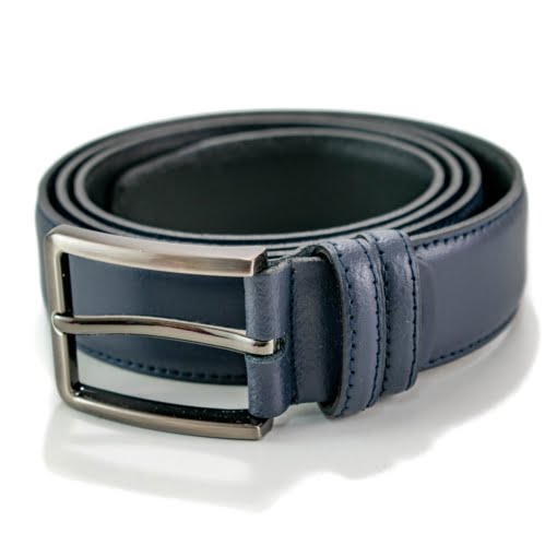 Δερμάτινη Ζώνη Γαμπριάτικη Μπλε - Image 2