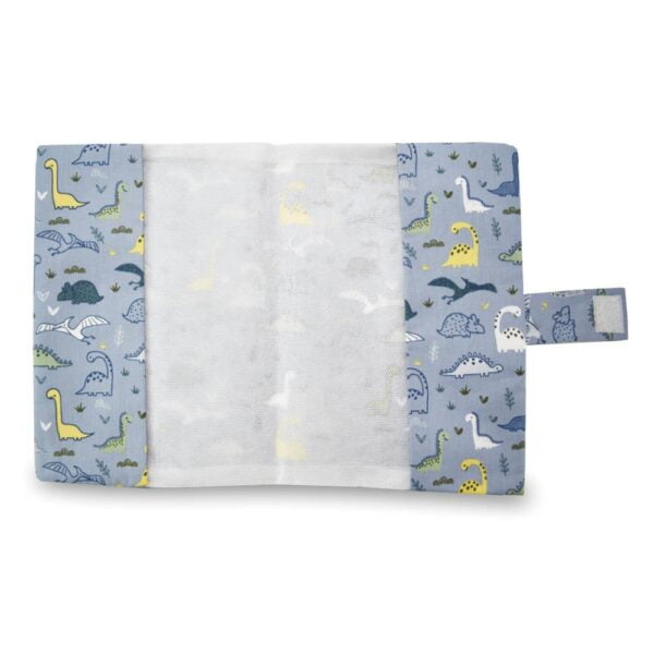 Κάλυμμα για Βιβλιάριο Υγείας Παιδιού Δινόσαυροι Γκρι Δινόσαυροι - Image 2