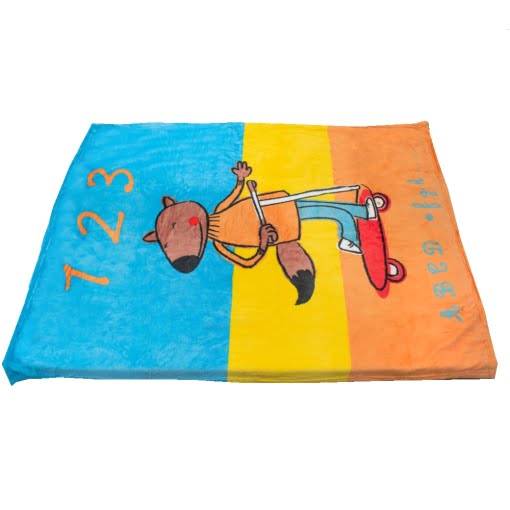 Κουβέρτα Φλις Κούνιας Γαλάζιο 110Χ150 - Image 3