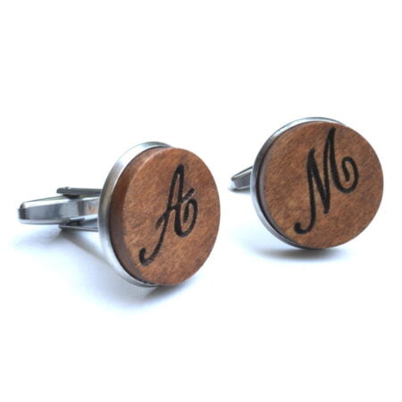 Μανικετόκουμπα Ταμπά Με Χαραγμένα Αρχικά