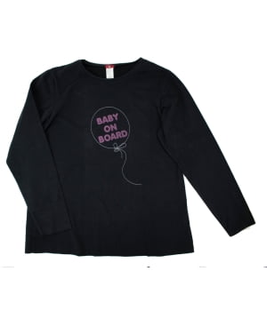 Μπλούζα Εγκυμοσύνης Μαύρη