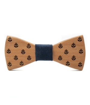 Ξύλινο Παπιγιόν Παιδικό Anchor Blue