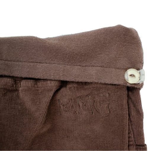 Παντελόνι Εγκυμοσύνης Βελουτέ Κοτλέ Καφέ - Image 4