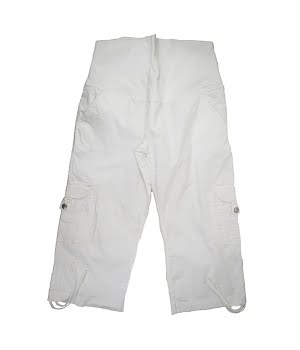 Παντελόνι Εγκυμοσύνης Καμπαρντίνα Κάπρι Λευκό