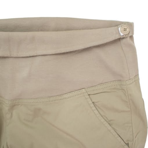 Παντελόνι Εγκυμοσύνης Καμπαρντίνα Κάπρι Μπεζ - Image 3