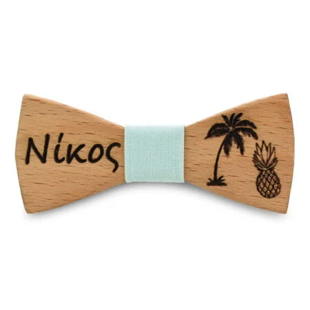 Παιδικό Ξύλινο Παπιγιόν Tropical με Όνομα  Μέντα