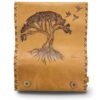 Καπνοθήκη Χειροποίητη Δερμάτινη Πυρογραφία Tree of Life