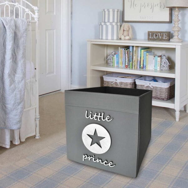 Κουτί Αποθήκευσης Με Ξύλινο Διακοσμητικό Στέμμα Little Prince - Image 2