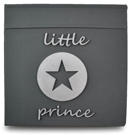 Κουτί Αποθήκευσης Με Ξύλινο Διακοσμητικό Στέμμα Little Prince