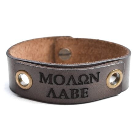 Δερμάτινο Βραχιόλι Χειροποίητο Μολών Λαβέ