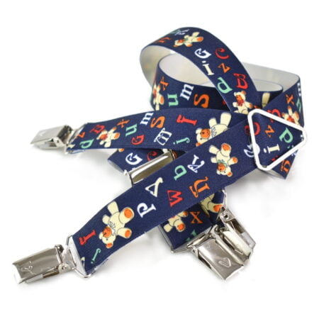 Παιδικές Τιράντες 4 κλιπ Μπλε Αρκουδάκια