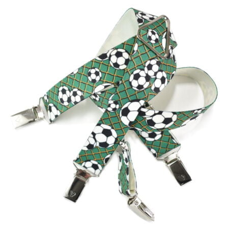 Παιδικές Τιράντες 4 κλιπ Μπλε Ποδόσφαιρο Πράσινο