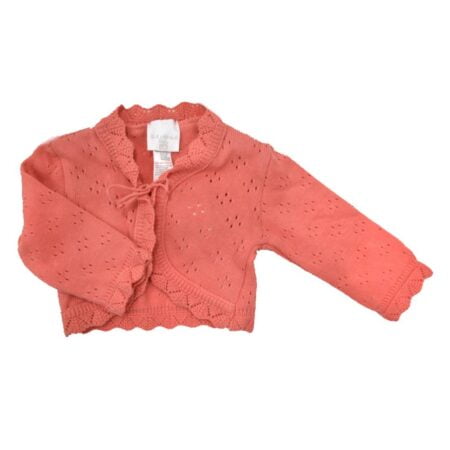 Ζακέτα Βρεφική Βαμβακερή Κοραλί